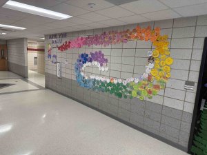 Hallway Dots at DCG High School