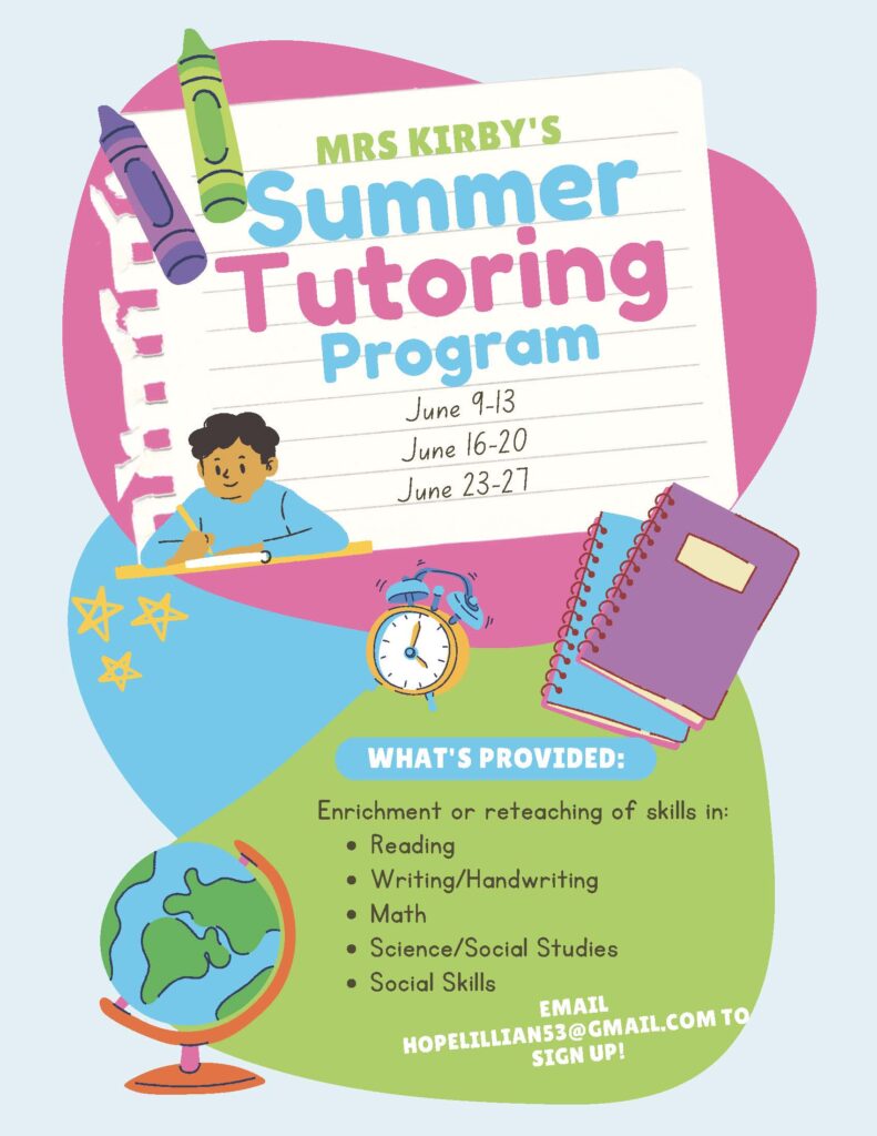 Summer Tutoring