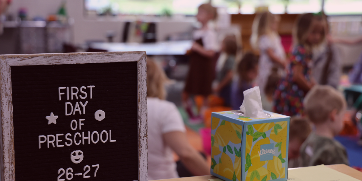 First Day of Preschool Web