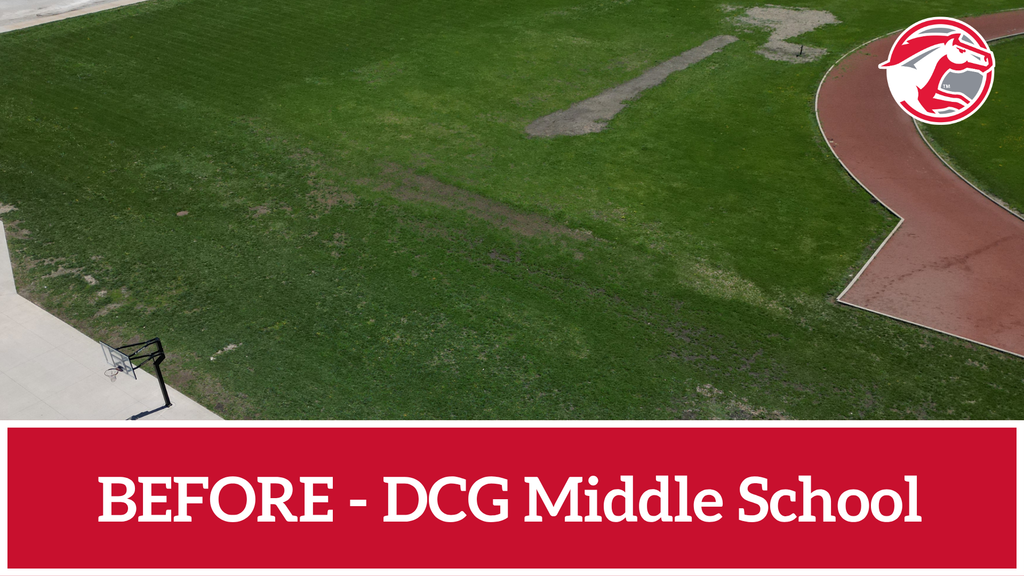 The playground at DCG Middle School before the renovation.